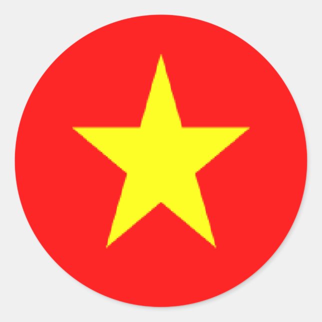 Aufkleber auf der vietnamesischen Flagge (Vorderseite)