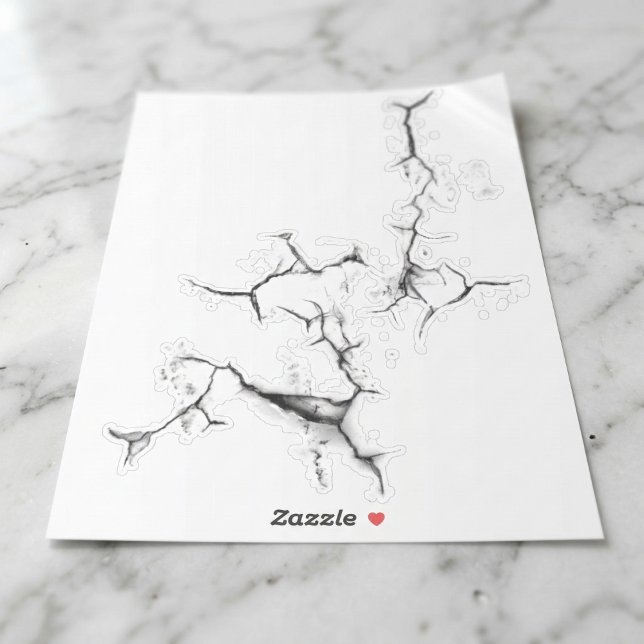 Aufkleber aus Beton (The perfect optical illusion for your gear.)