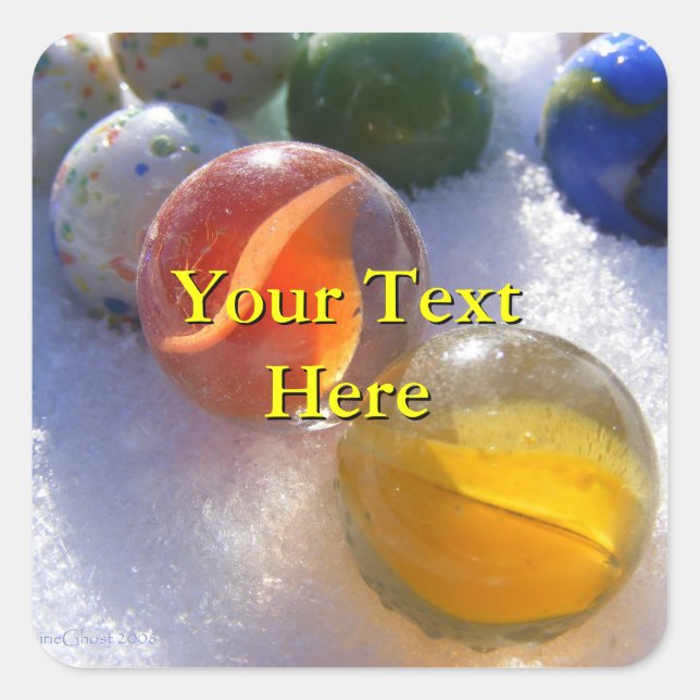 Aufkleber aus Glas (Vorderseite)