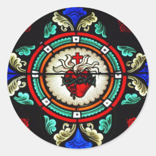 Aufkleber aus Hartglas, Sacro Heart