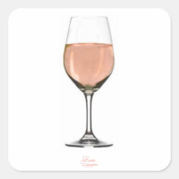Aufkleber aus Rosé