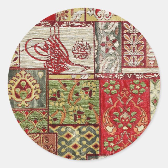 Aufkleber aus türkischem Gewebe (Vorderseite)