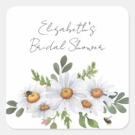 Aufkleber aus weißem Brautparty