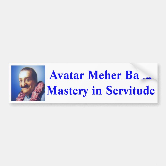 Aufkleber Avatar Meher Baba (Gott in menschlicher  Autoaufkleber (Vorne)
