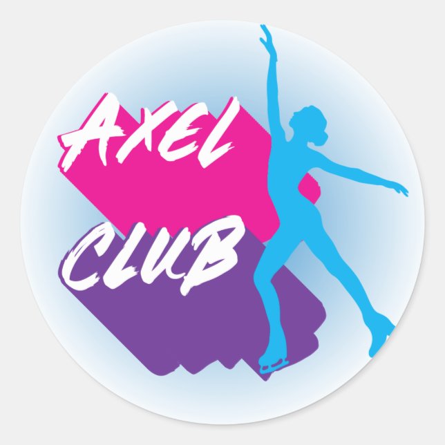 Aufkleber "Axel club" (Vorderseite)
