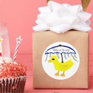 Aufkleber Baby auf dem Weg Ducky Umbrella