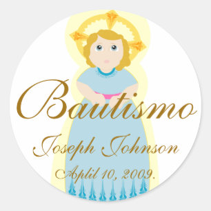 Aufkleber "Bautismo" individuell anpassen