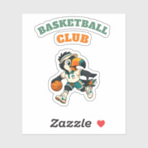 Aufkleber Benutzerdefiniert Kinder Tukane Basketba