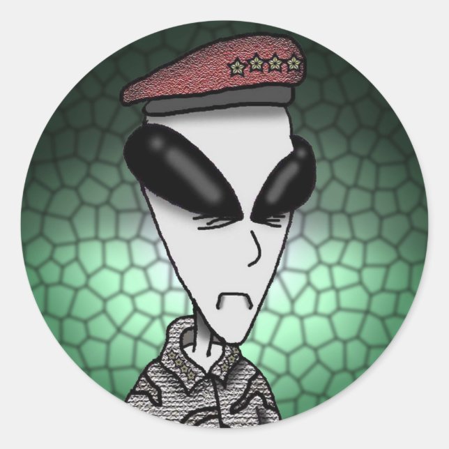 Aufkleber - Bereich 51 Allgemeiner Borex (Vorderseite)