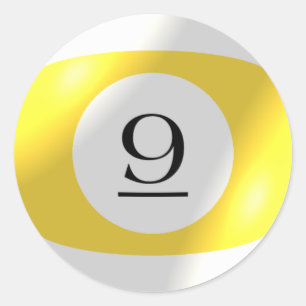 Aufkleber - Billard - 9 Ball