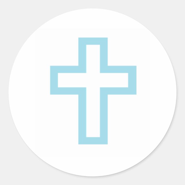 Aufkleber "Blaues Kreuz" (Vorderseite)