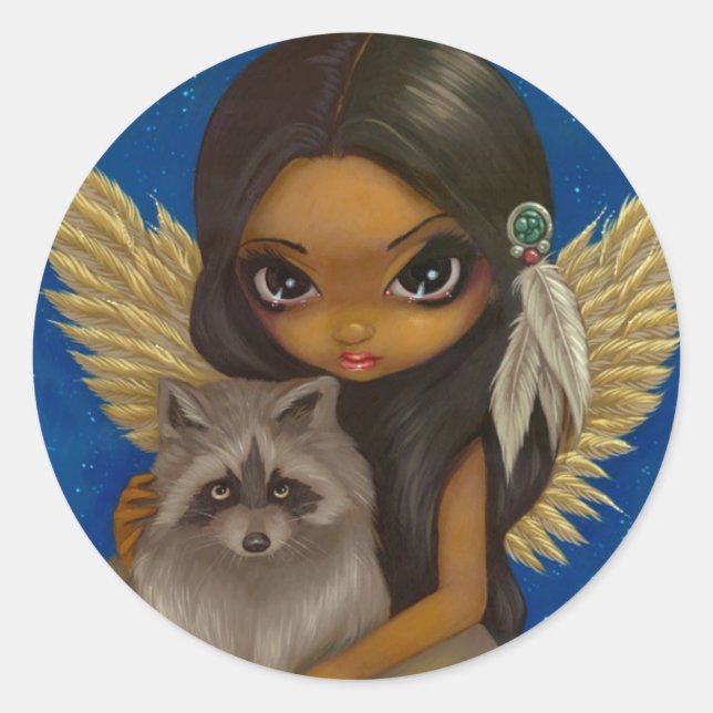 Aufkleber "Brother Raccoon" (Vorderseite)