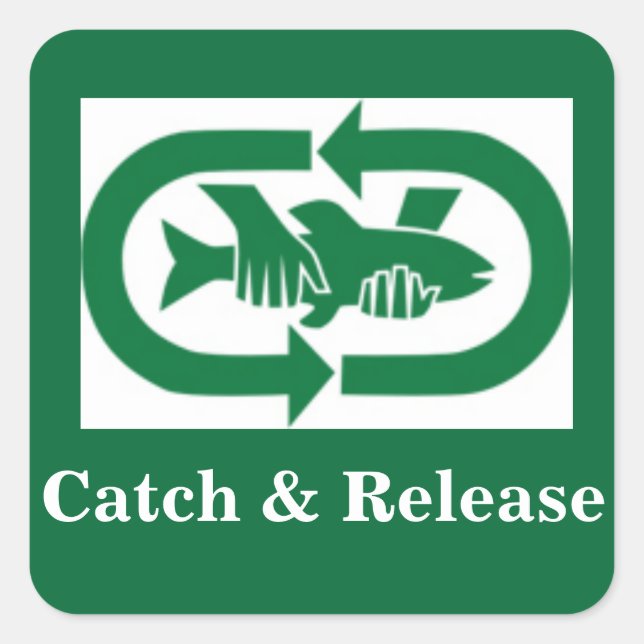 Aufkleber "Catch & Release" (Vorderseite)
