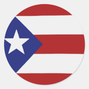 Aufkleber der Flagge Puerto Rico