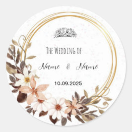 Aufkleber der Gastgeschenk Hochzeit