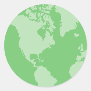 Aufkleber der grünen Erde