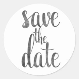 Aufkleber der Holzkohle Save the Date