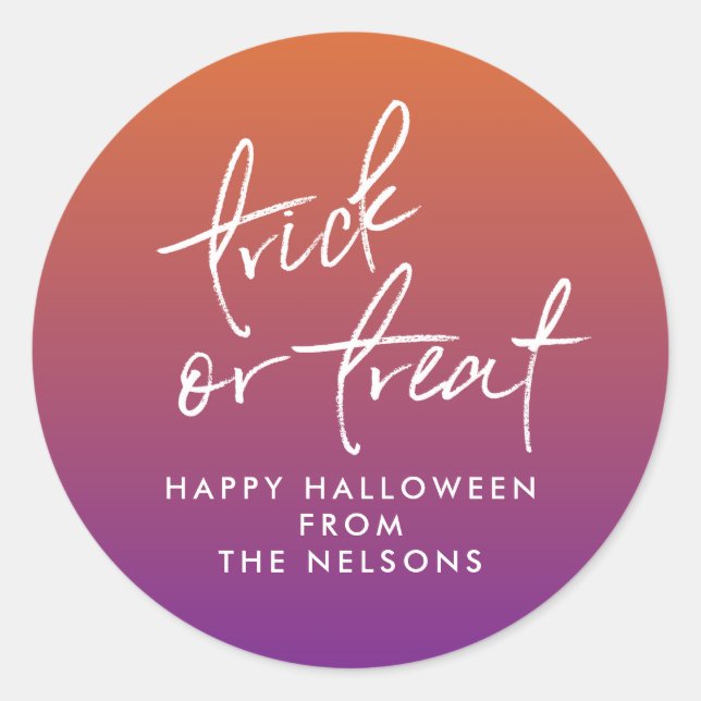Aufkleber der Leckerei Halloween (Vorderseite)