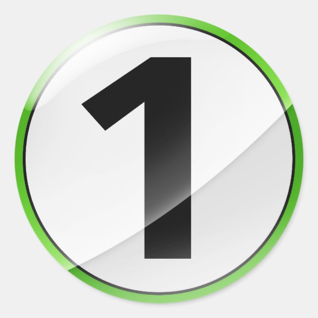 Aufkleber der Nr. 1 (Vorderseite)