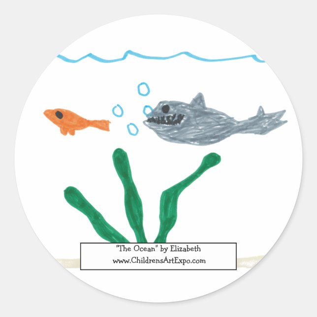 Aufkleber "Der Ozean" (Vorderseite)