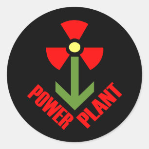 Aufkleber der Pflanze des Powers (schwarz)