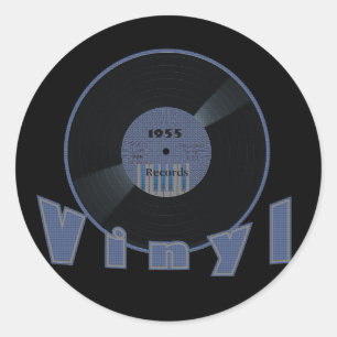 Aufkleber der VINYL33 U/min Aufzeichnungs-1955