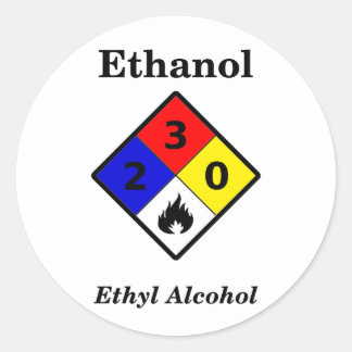 Aufkleber des Äthanol-MSDS