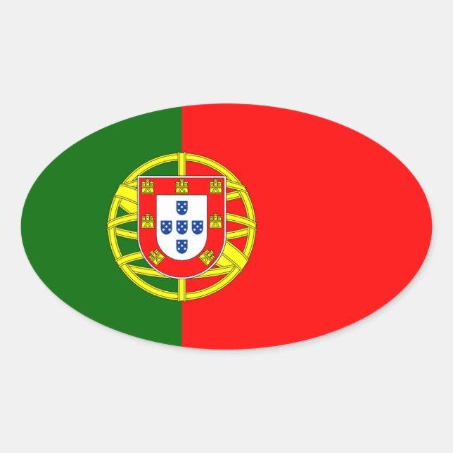 Aufkleber des Flaggenstaats | Flagge Portugals (Vorderseite)