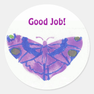 Aufkleber "des guten Jobs" (großes) w/purple