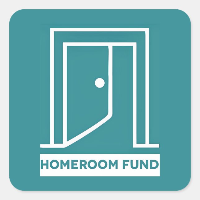Aufkleber des Homeroom Fund (Vorderseite)
