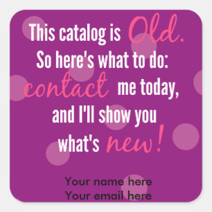 Aufkleber des Katalogwechseletiketts