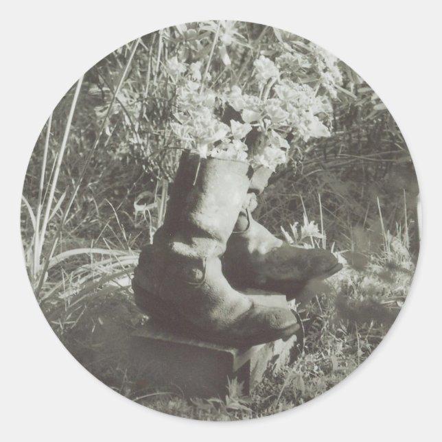 Aufkleber "Die alten Stiefel" (Vorderseite)