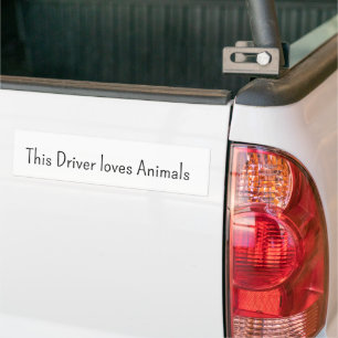 Aufkleber Dieser Fahrer liebt Tiere Autoaufkleber