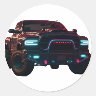 Aufkleber Dodge TRX Neon Truck