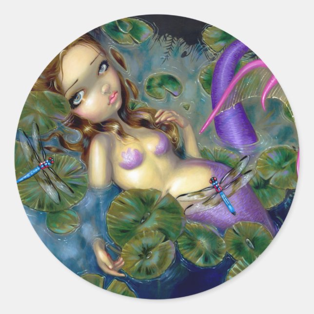 Aufkleber "Dragonfly Mermaid" (Vorderseite)