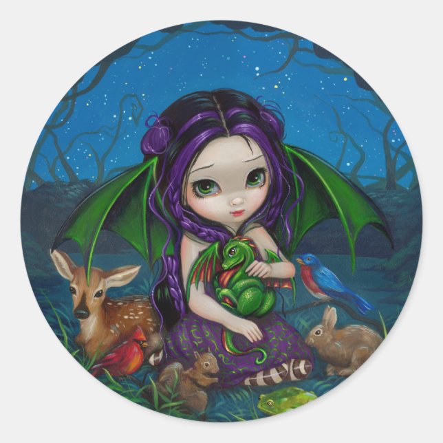 Aufkleber "Dragonling Garden III" (Vorderseite)