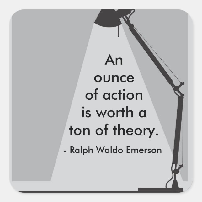 Aufkleber "Eine Unze Action" (Vorderseite)