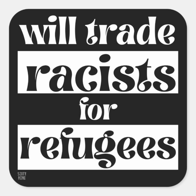 Aufkleber "END RACISM 2" (Vorderseite)