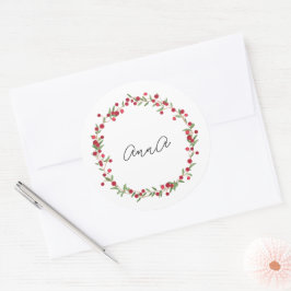 Aufkleber, Etikett - Rose Runder Aufkleber