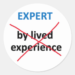 Aufkleber "Experten nach gelebter Erfahrung"