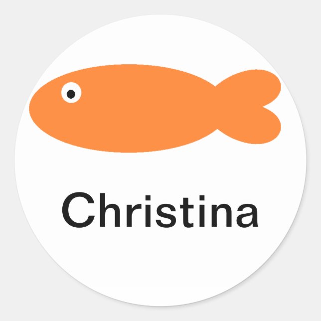 Aufkleber "Fisch" (Vorderseite)