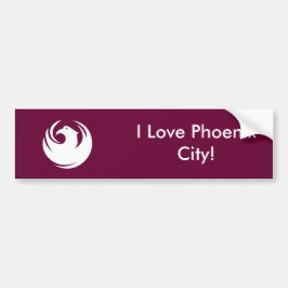 Aufkleber Flagge der Stadt Phoenix, Arizona Autoaufkleber