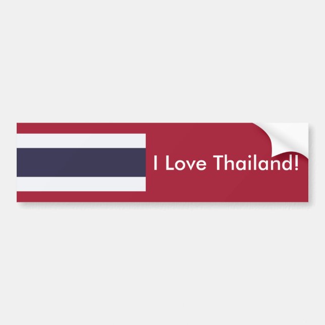 Aufkleber Flagge Thailands Autoaufkleber (Vorne)