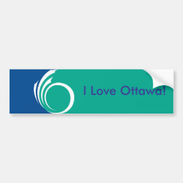 Aufkleber Flagge von Ottawa, Kanada Autoaufkleber