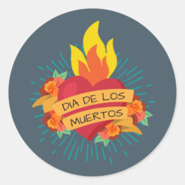 Aufkleber Flammensheart Dia de Los Muertos |