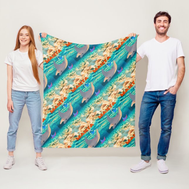 Aufkleber Fleecedecke (Beispiel)