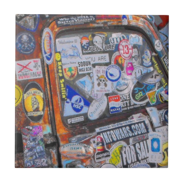 Aufkleber Fliese (Vorderseite)