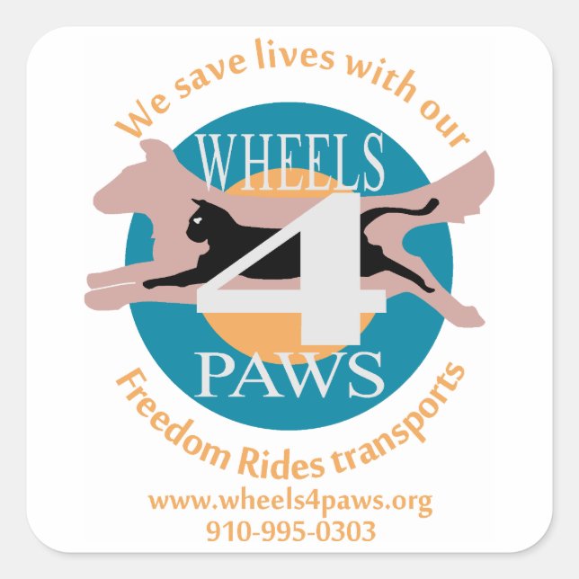 Aufkleber, Formen und Größen Quadratischer Aufkleber (Vorderseite)