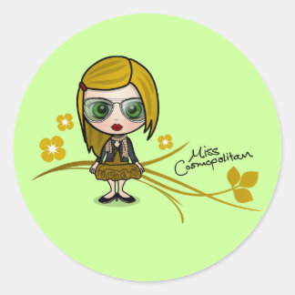 Aufkleber "Fräulein-Cosmopolitan"