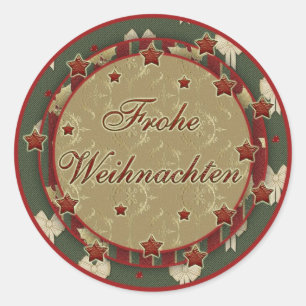 Aufkleber "Frohe Weihnachten"